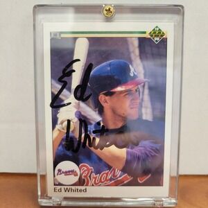 1990 Upper Deck Ed Whited autographed‎ baseball card